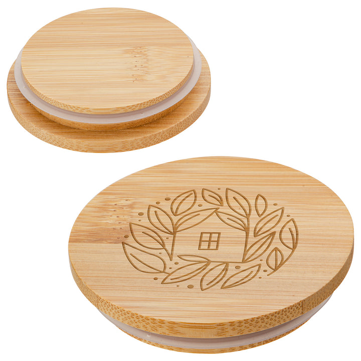 Bamboo Mug Warmer with 8 oz Ceramic Mug