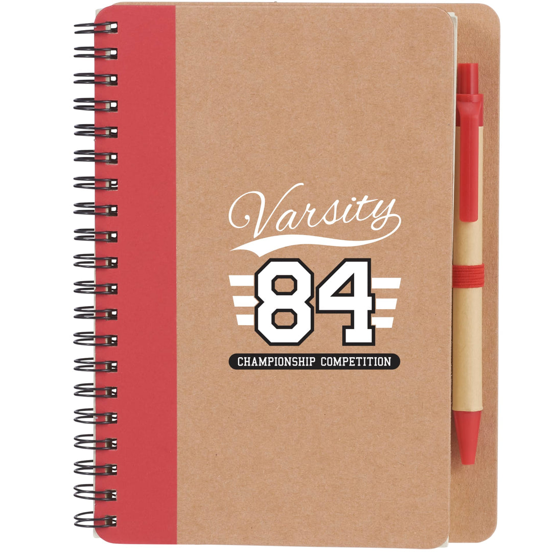 FSC® Mix 5" x 7" Eco Spiral Notebook with Pen