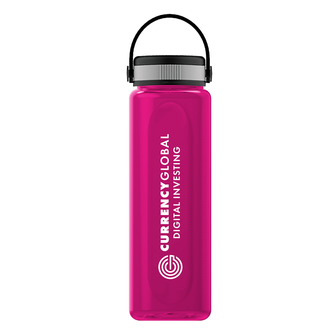 Boss Embossed RPET Bottle with Grip Lid - 26 oz.