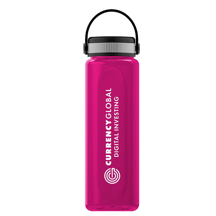 Boss Embossed RPET Bottle with Grip Lid - 26 oz.