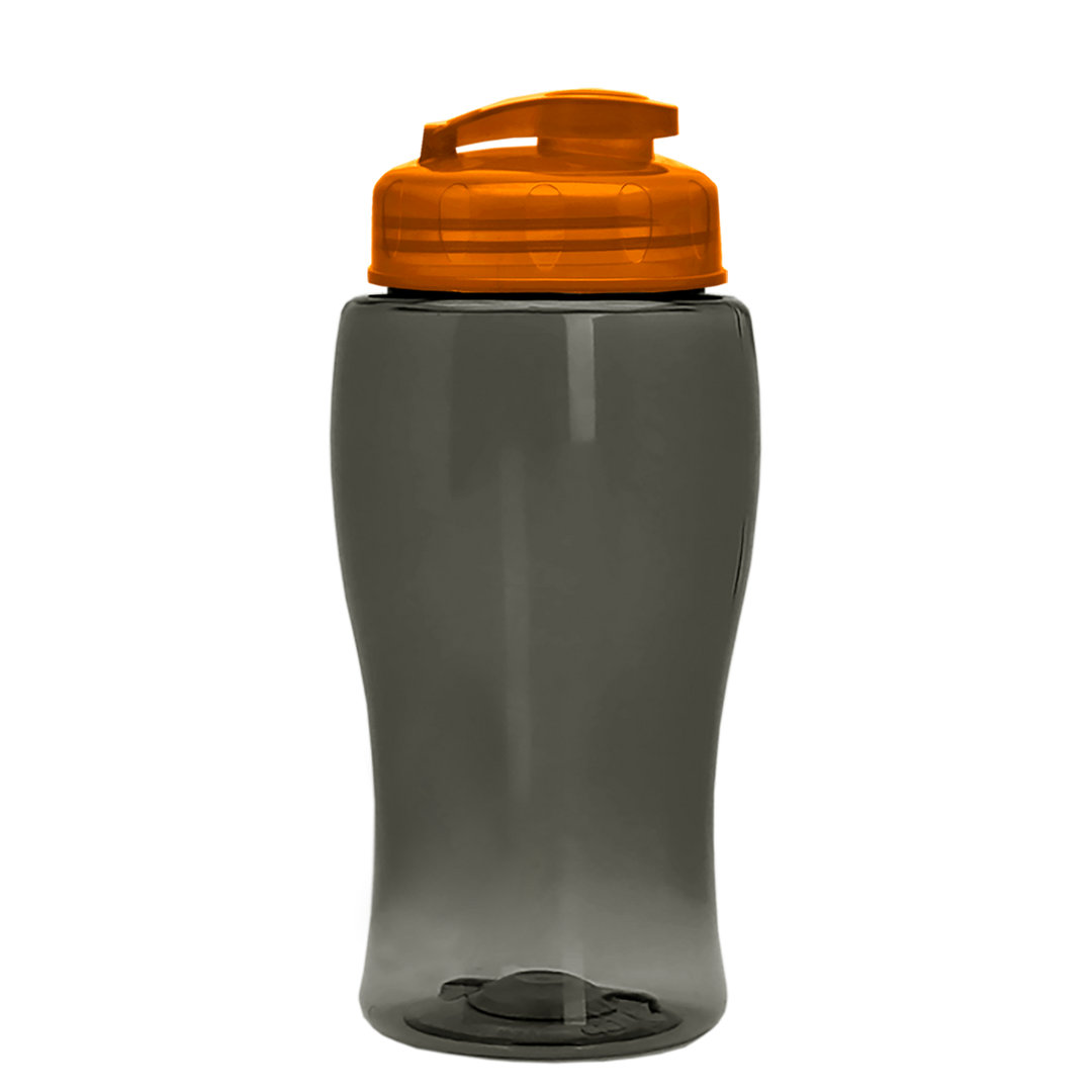 Poly-Pure Jr. - 18 oz. Transparent Bottle with USA Flip