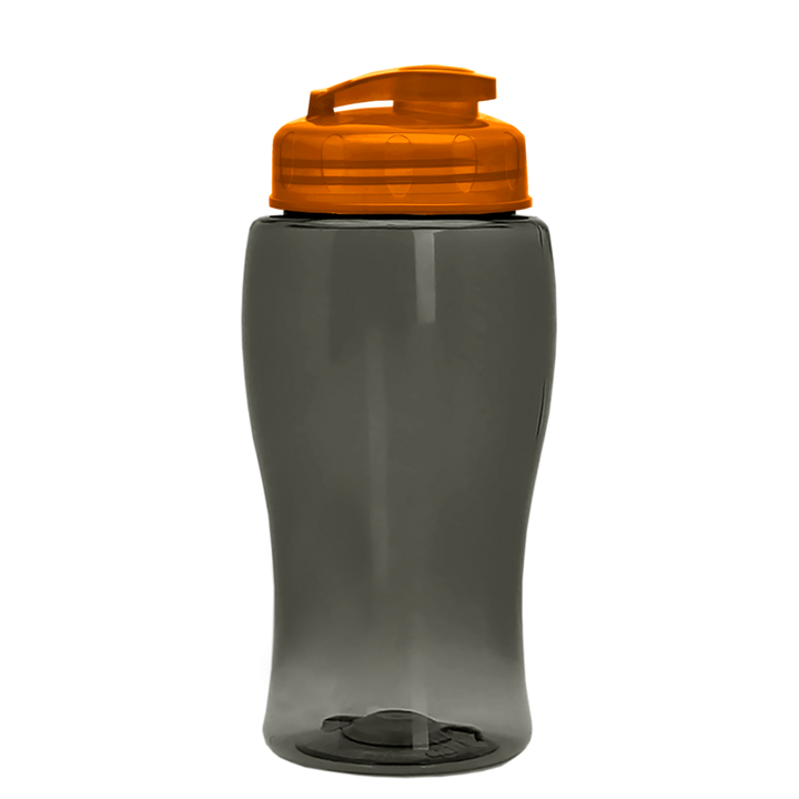 Poly-Pure Jr. - 18 oz. Transparent Bottle with USA Flip