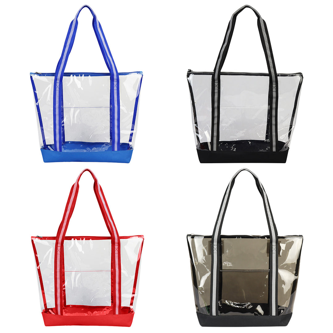 Diamond Clear TPU Zippered Tote