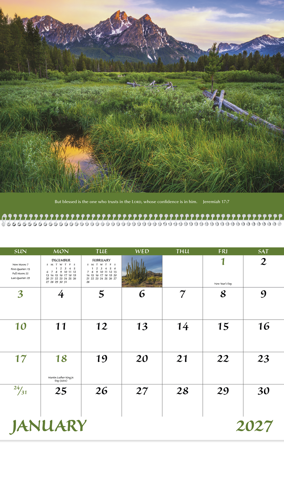 Good Value™ Eternal Word without Funeral Planner - Spiral Calendar