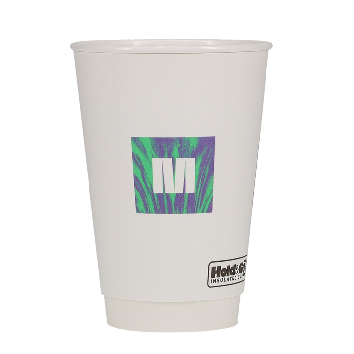 16 oz Paper Cup Insulated White Digital Print
