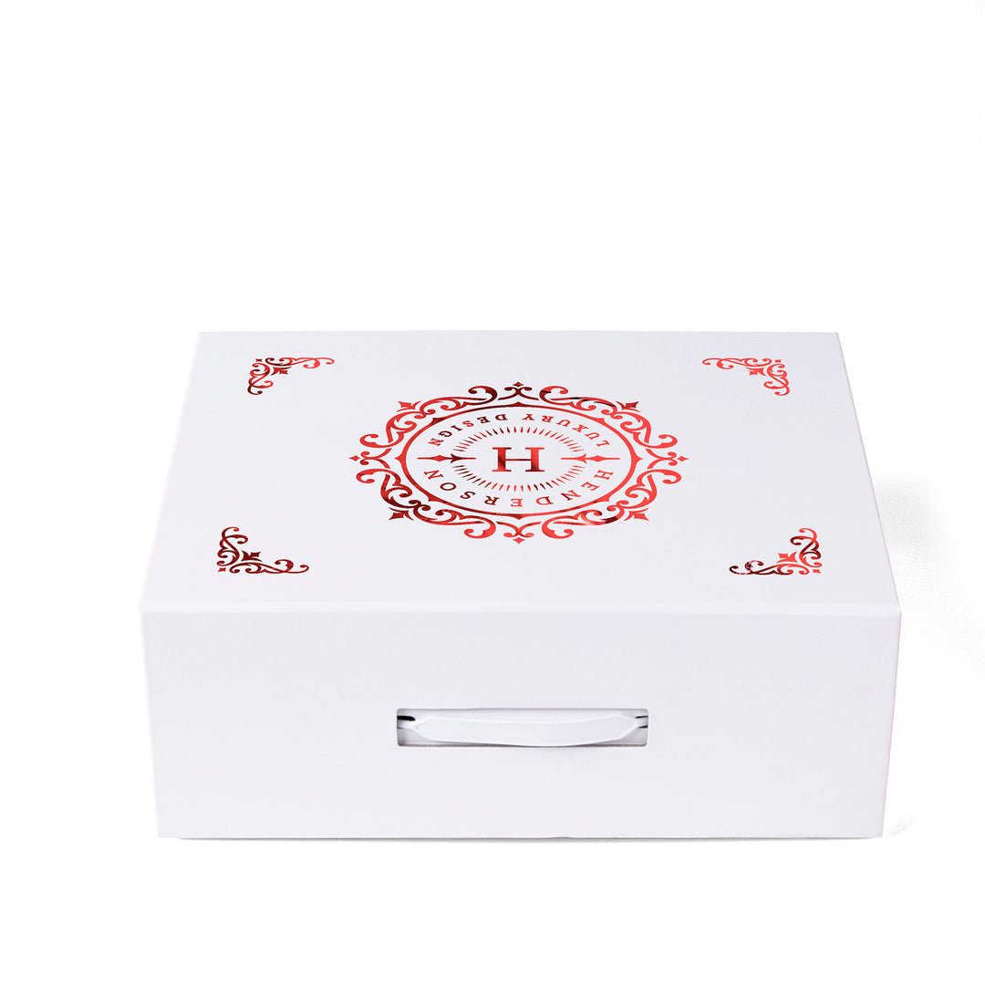 Shelly - Magnetic Gift Box with Handle - Foil Print