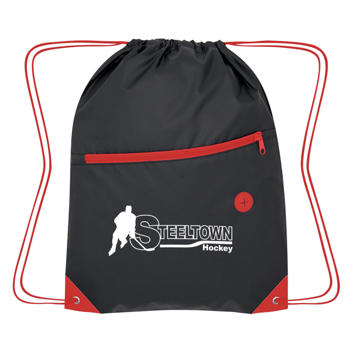 Color Pop Recycled Drawstring Bag