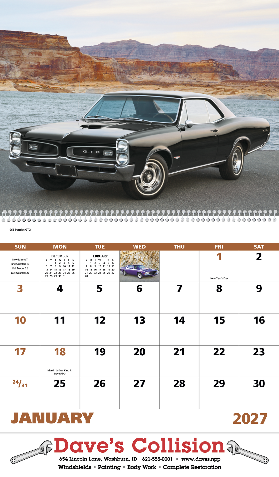 Good Value™ Muscle Thunder - Spiral Calendar
