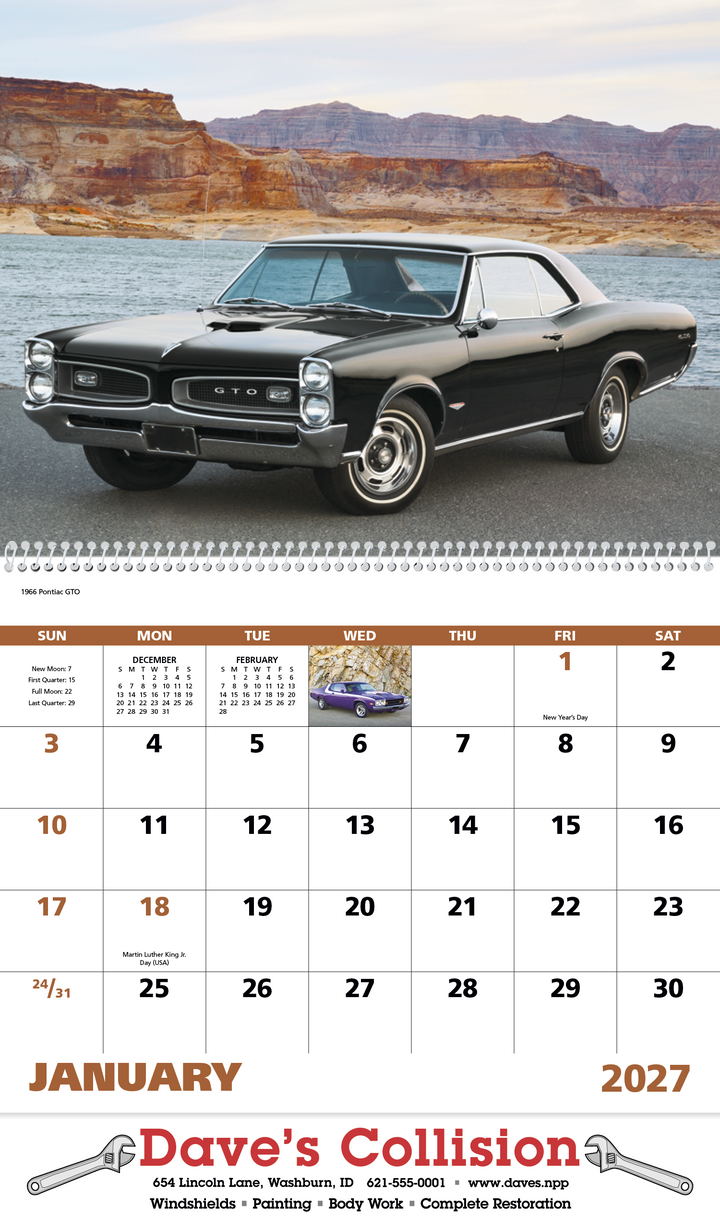 Good Value™ Muscle Thunder - Spiral Calendar