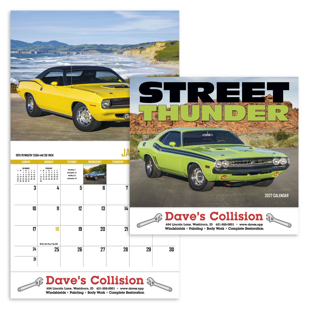 HotLine® Products Street Thunder Appointment Calendar - Stapled