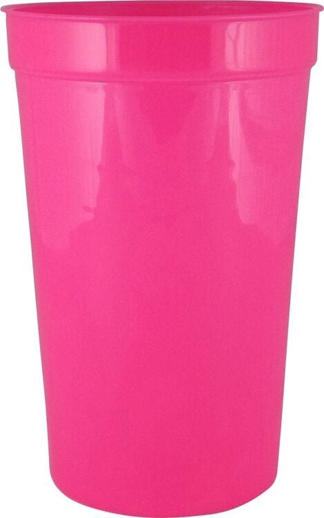 22 oz. Smooth Wall Plastic Stadium Cup