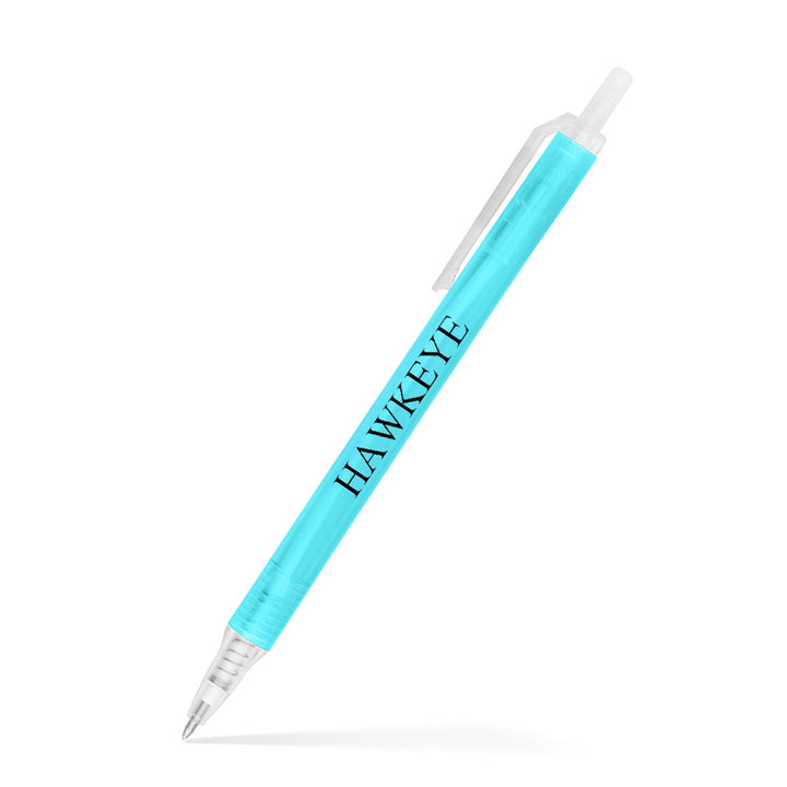 Amber Frosted Translucent Stick Click Pen