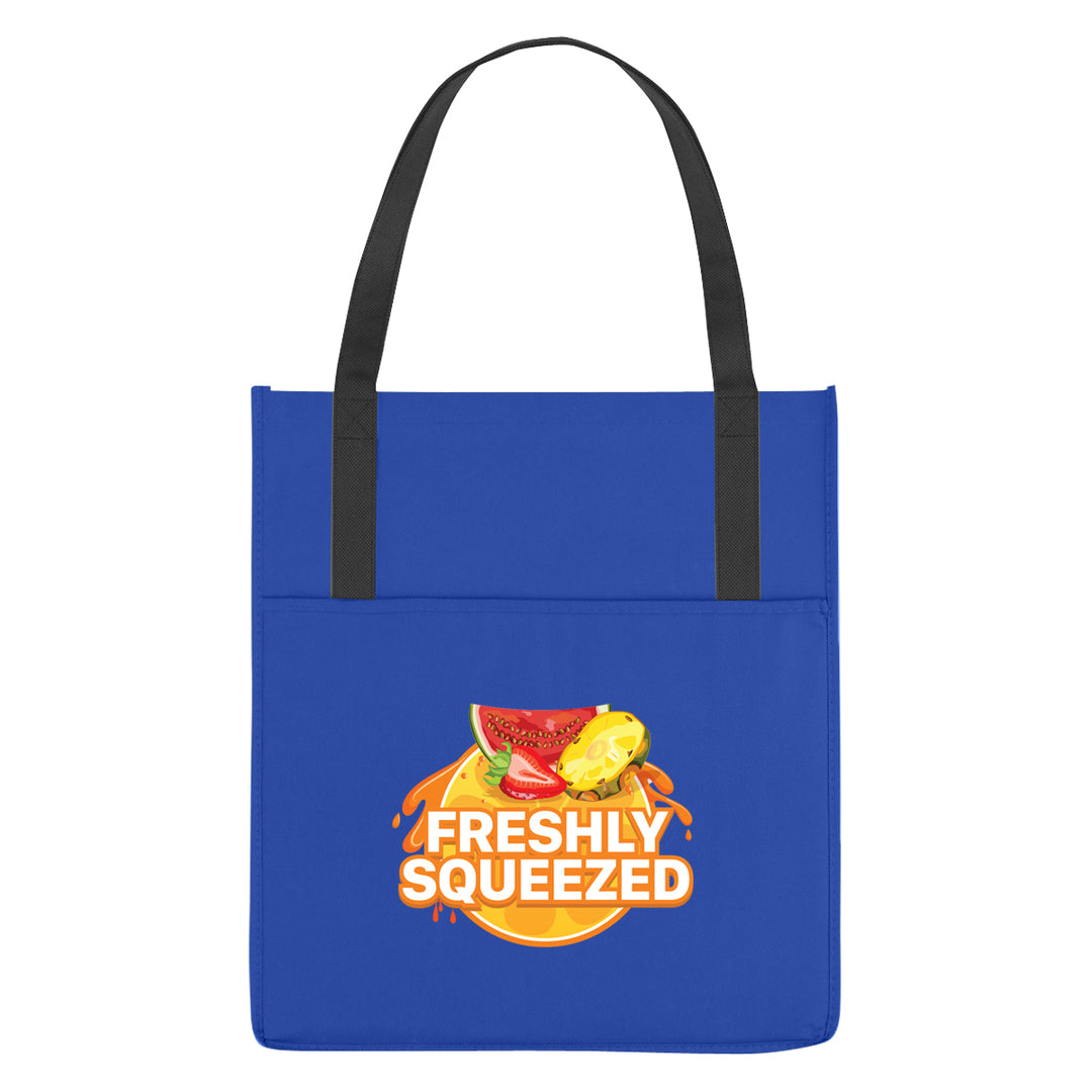 Non-Woven Shopper's Pocket Recycled Tote Bag