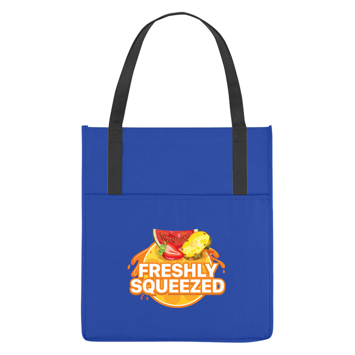 Non-Woven Shopper's Pocket Recycled Tote Bag