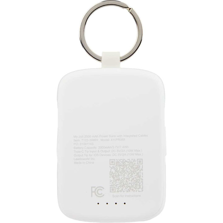 My Jolt 2000 mAh Power Bank with Integrated Cables