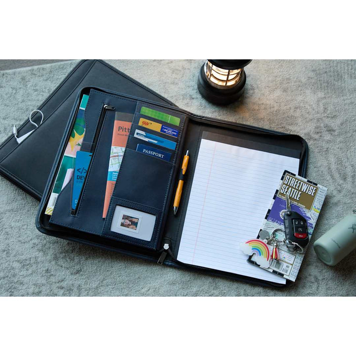 FSC® Mix DuraHyde Recycled Zippered Padfolio