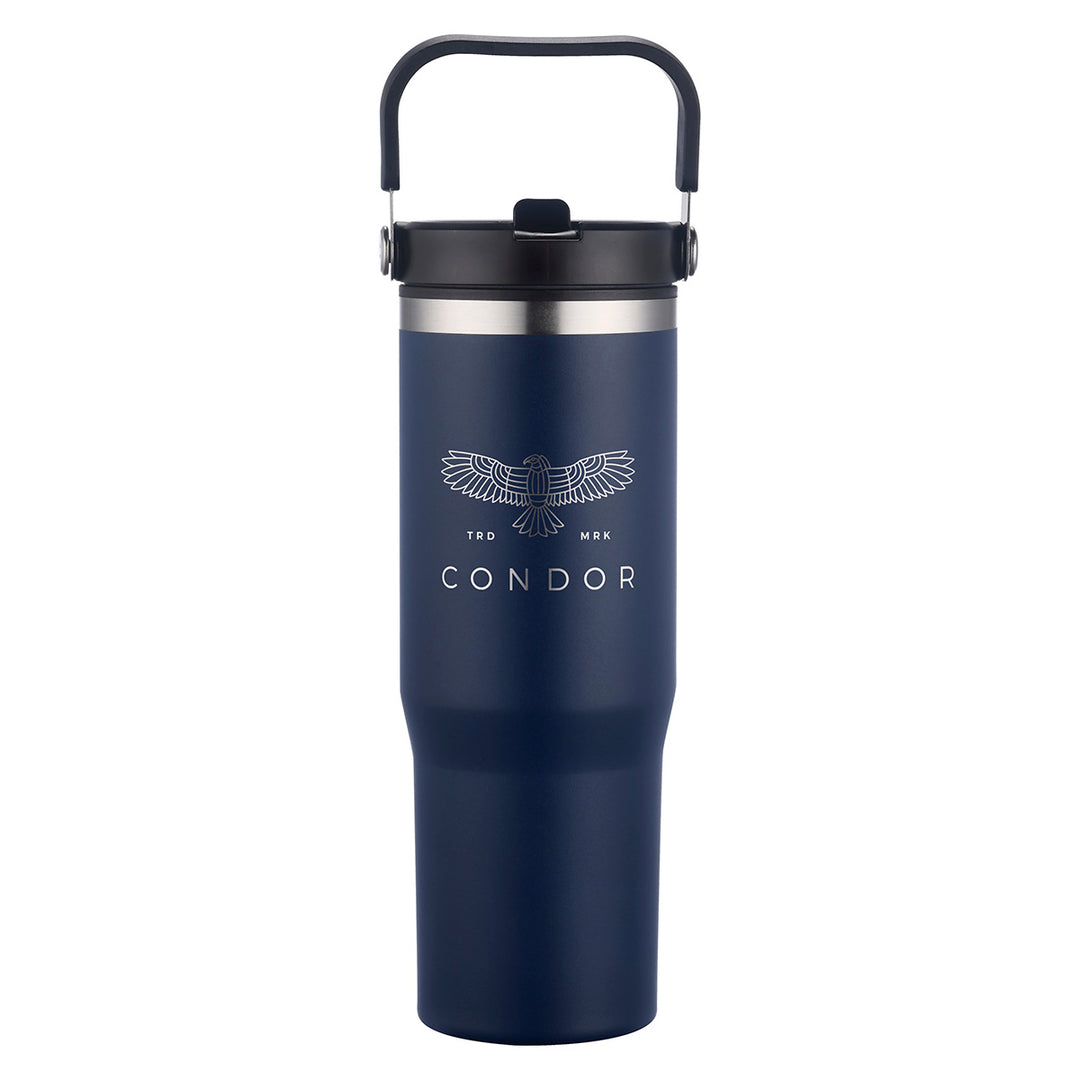 Oreno 30 oz Stainless Steel/Polypropylene Travel Tumbler