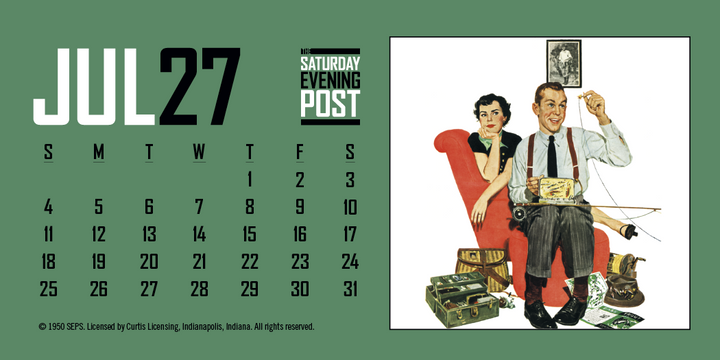 Triumph® Calendars  The Saturday Evening Post Desk Calendar
