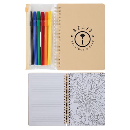 5" x 7"  FSC® Mix Doodle Notebook with Markers?