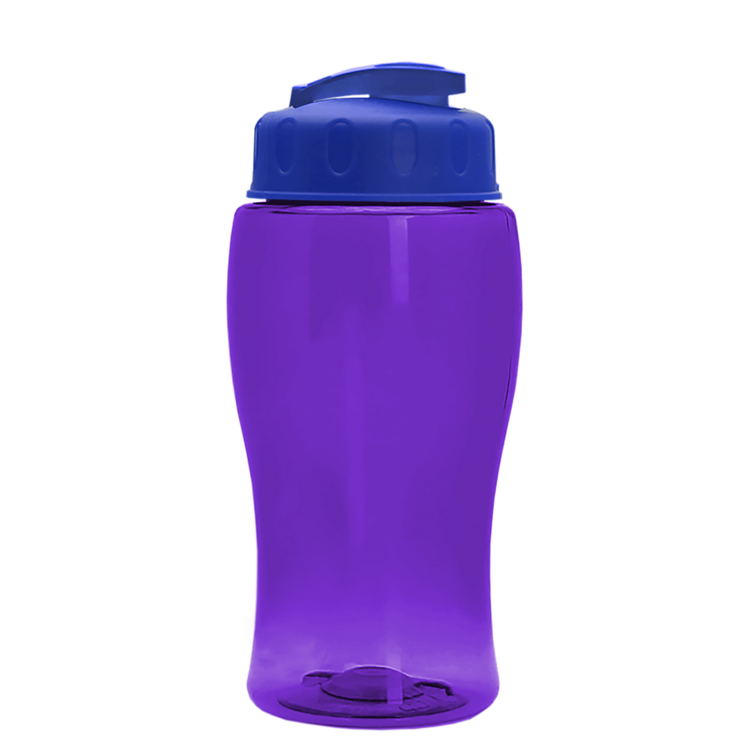 Poly-Pure Jr. - 18 oz. Transparent Bottle with USA Flip