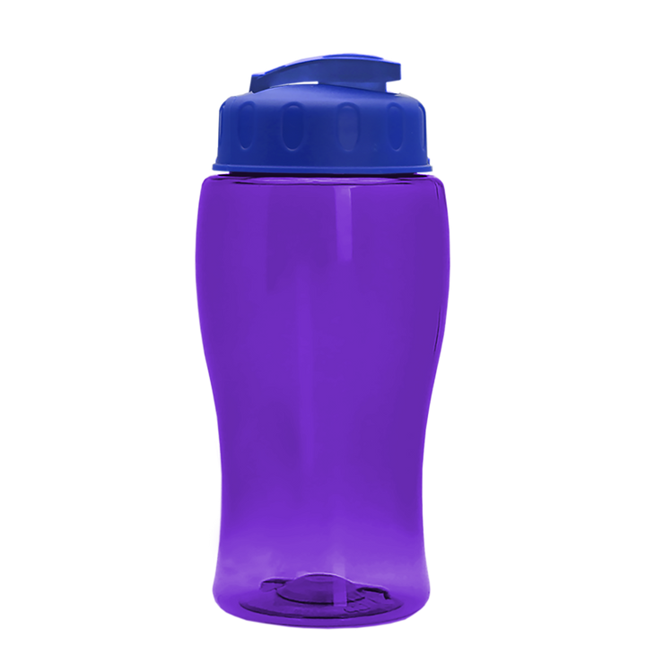 Poly-Pure Jr. - 18 oz. Transparent Bottle with USA Flip