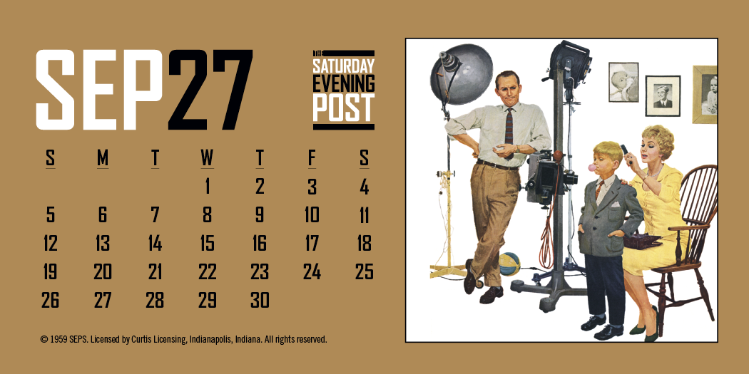 Triumph® Calendars  The Saturday Evening Post Desk Calendar