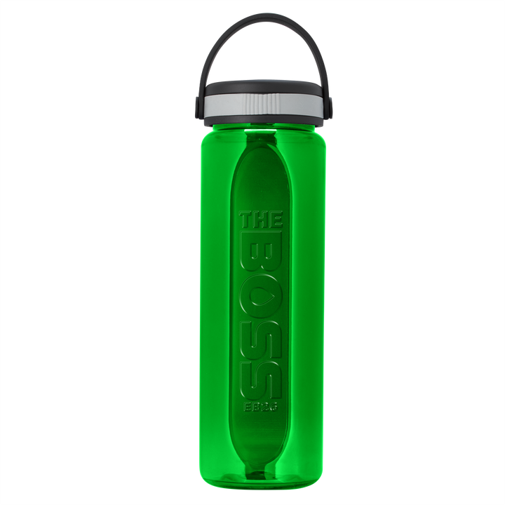 Boss Embossed RPET Bottle with Grip Lid - 26 oz.