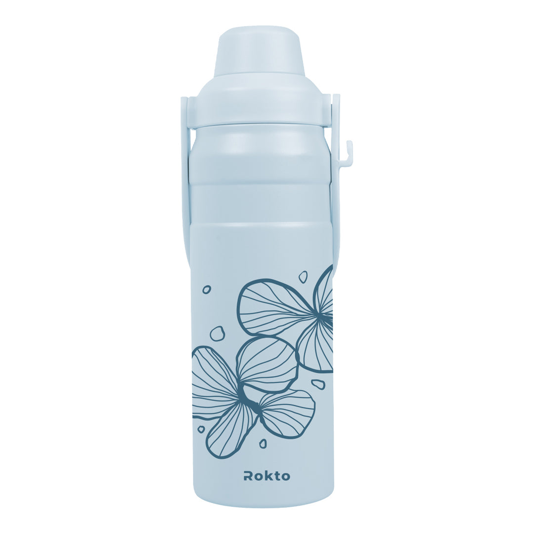 24 Oz. Summit Sip Recycled Stainless Steel Bottle With Easy Carry Handle