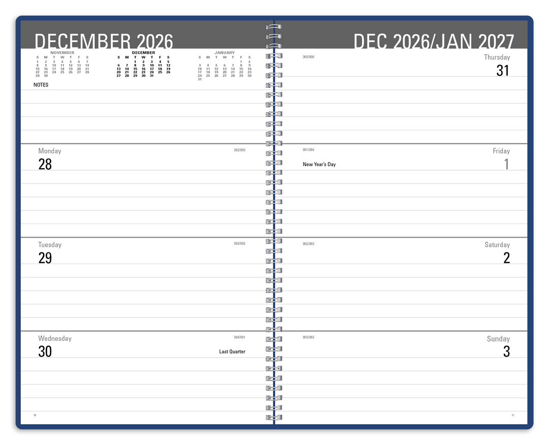Triumph® Calendars Classic Weekly Desk Planner