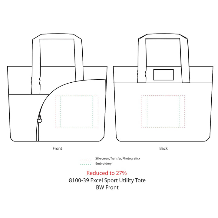 Excel Sport Zippered Utility Business Tote