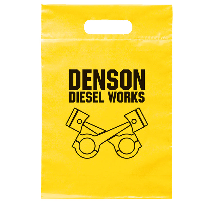 Die Cut Handle Bag - 9 1/2W x 14H - Flexo Ink Print
