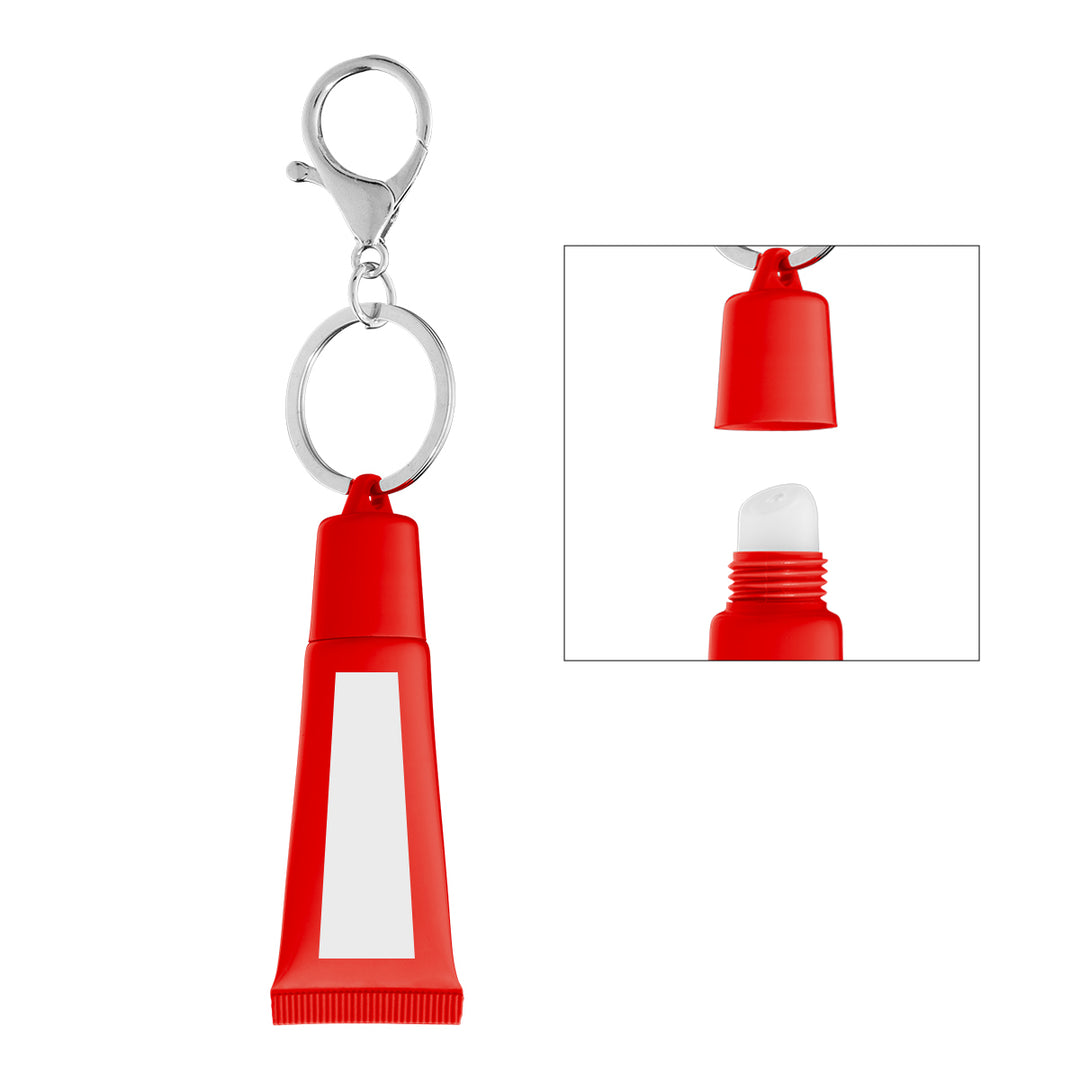 Squeeze Tube Lip Moisturizer with Key Ring