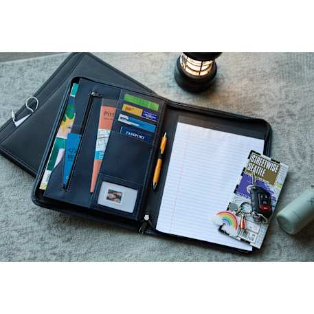 FSC® Mix DuraHyde Recycled Zippered Padfolio