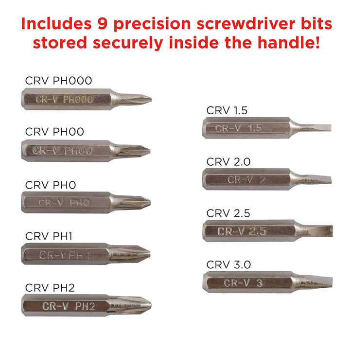 Best Buddy Tools® 9-in-1 Magnetic Pocket Screwdriver