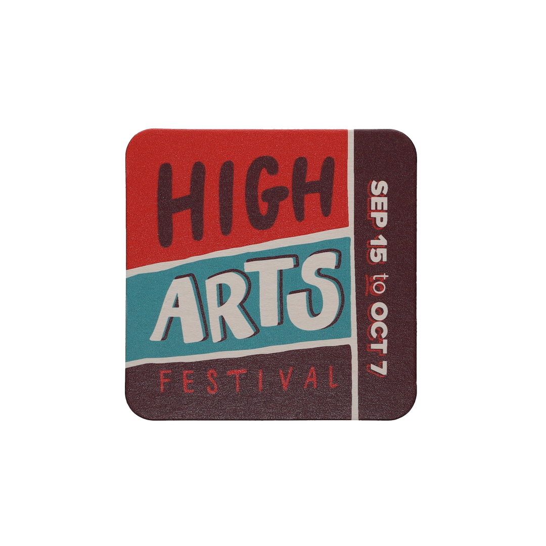 Coaster Pulpboard 35 pt 3.500" Square Digital Print