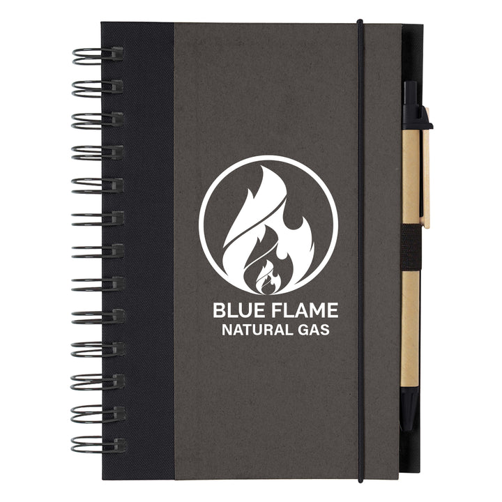 ECO-INSPIRED SPIRAL NOTEBOOK & PEN