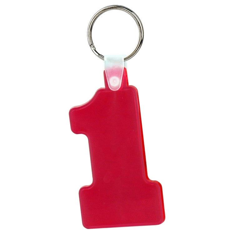 Soft Squeezable Key Tag (Number 1)