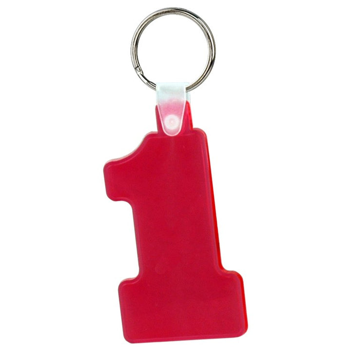 Soft Squeezable Key Tag (Number 1)
