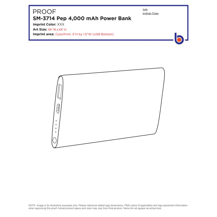 Pep 4000 mAh Power Bank
