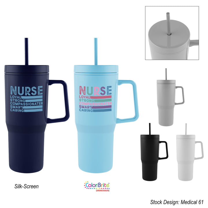 28 Oz. Intrepid Recycled PS Double Wall Tumbler