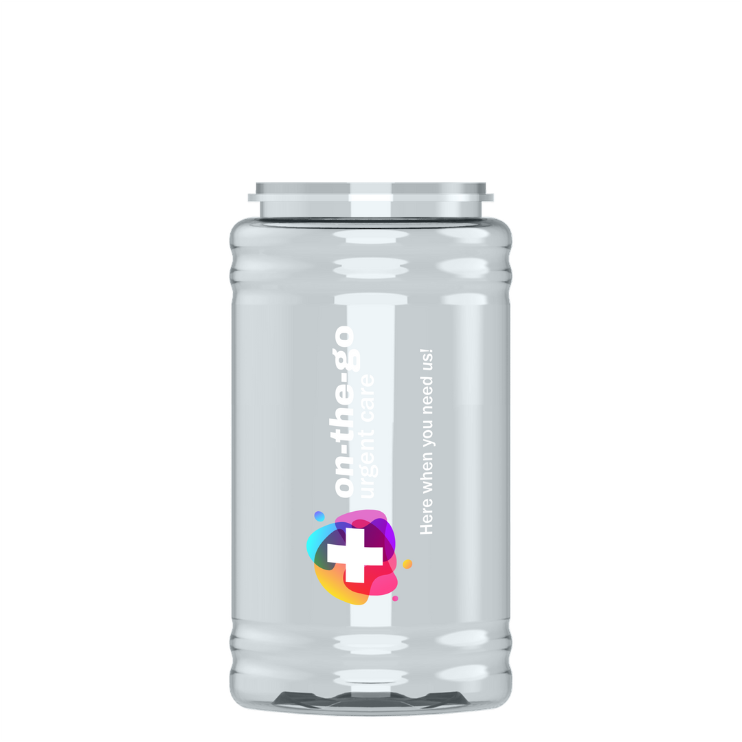 Mini RPET Bottle with Tethered Lid - 16 oz.