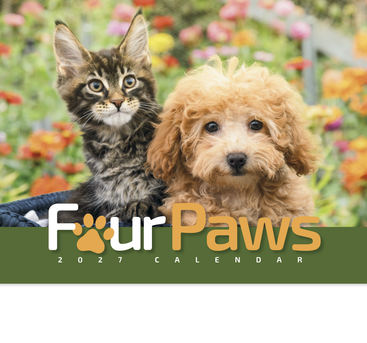 HotLine® Products Four Paws Appointment Calendar - Stapled