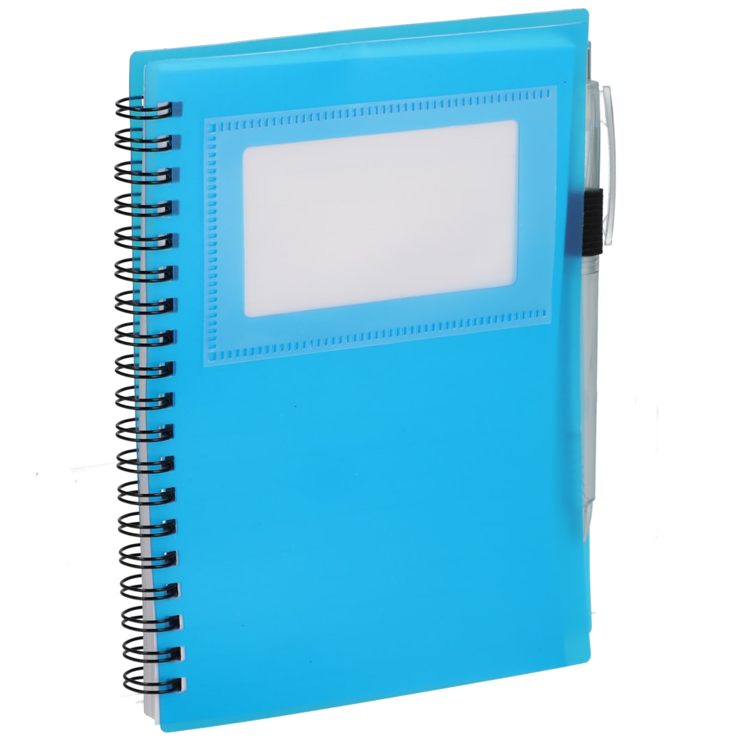 FSC® Recycled 5" x 7" Star Spiral Notebook with Pe