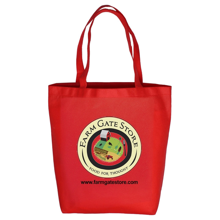 15"W x 14"H x 5"Gusset - "CORAL ECONOMY" Grocery and Shopping Tote Bag