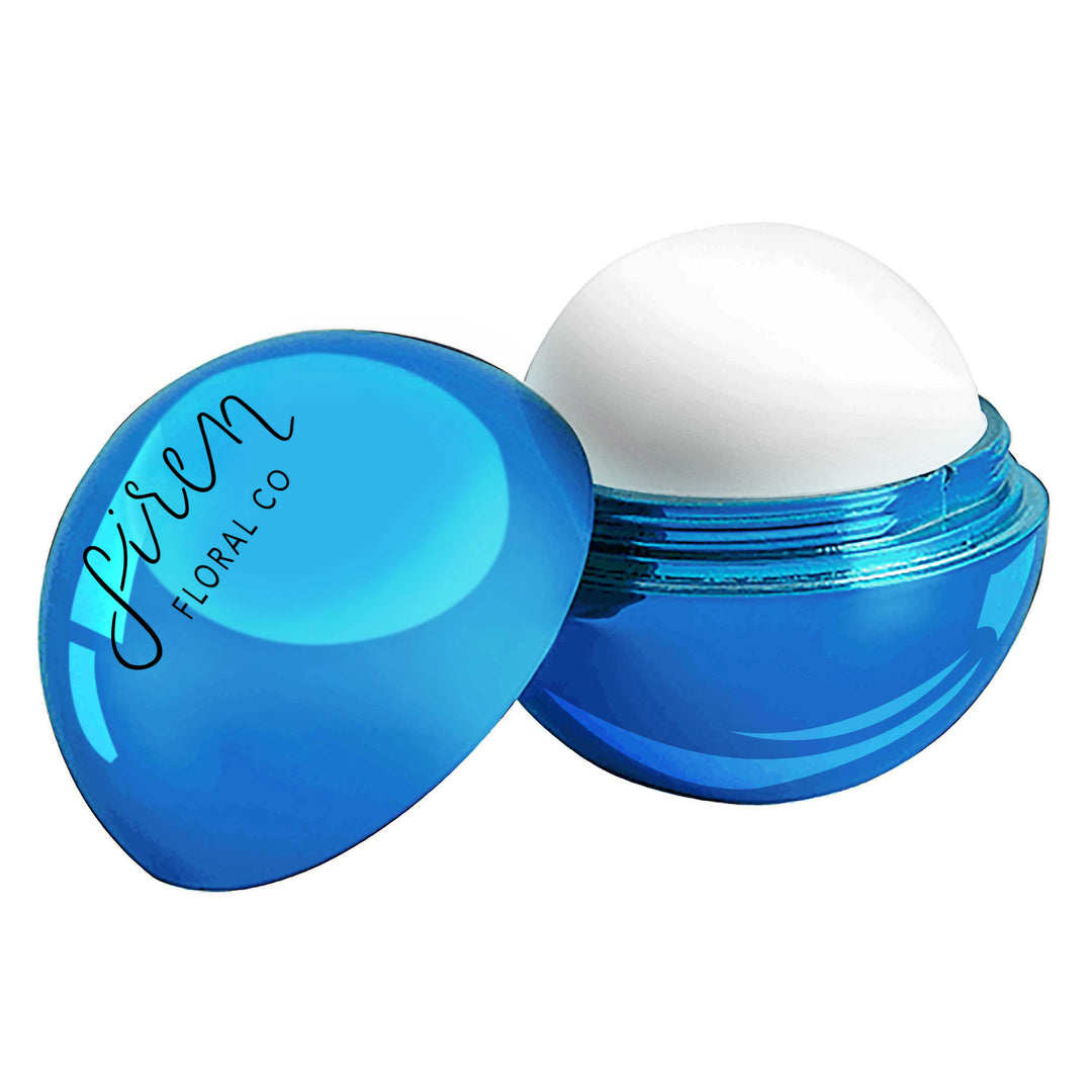 Metallic Finish Round Lip Balm