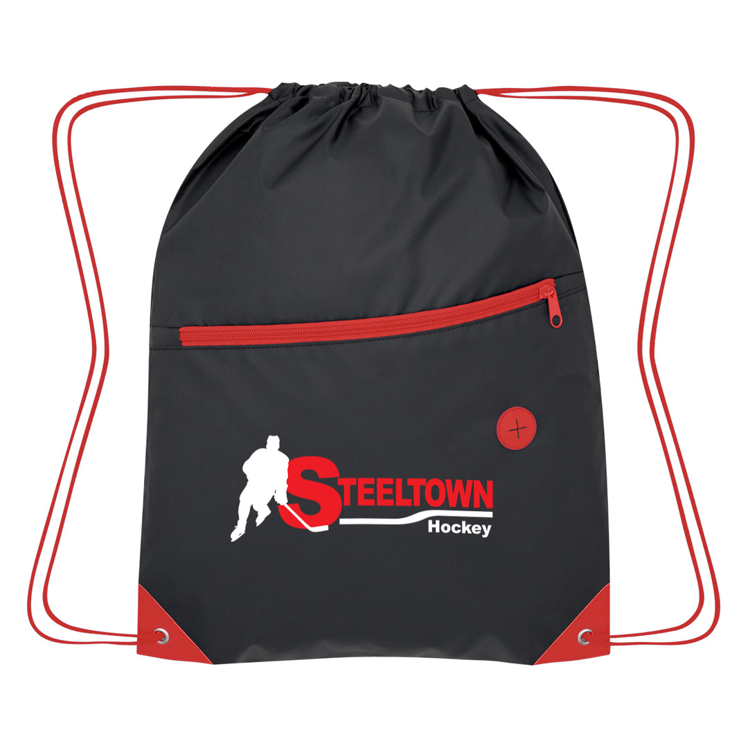 Color Pop Recycled Drawstring Bag