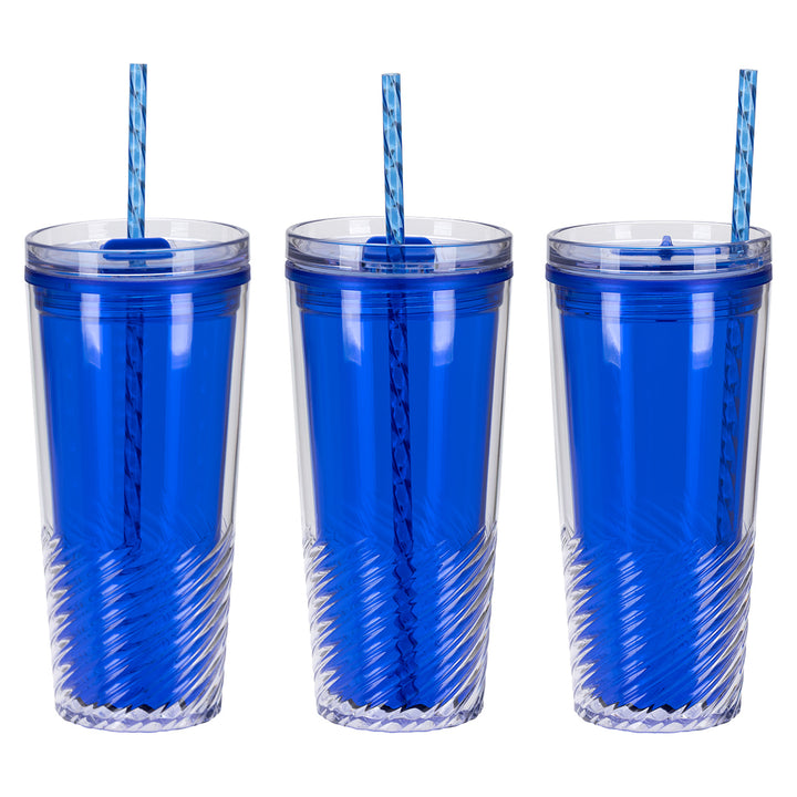 Clio 20 oz  2-in-1 Recycled Acrylic Straw Tumbler