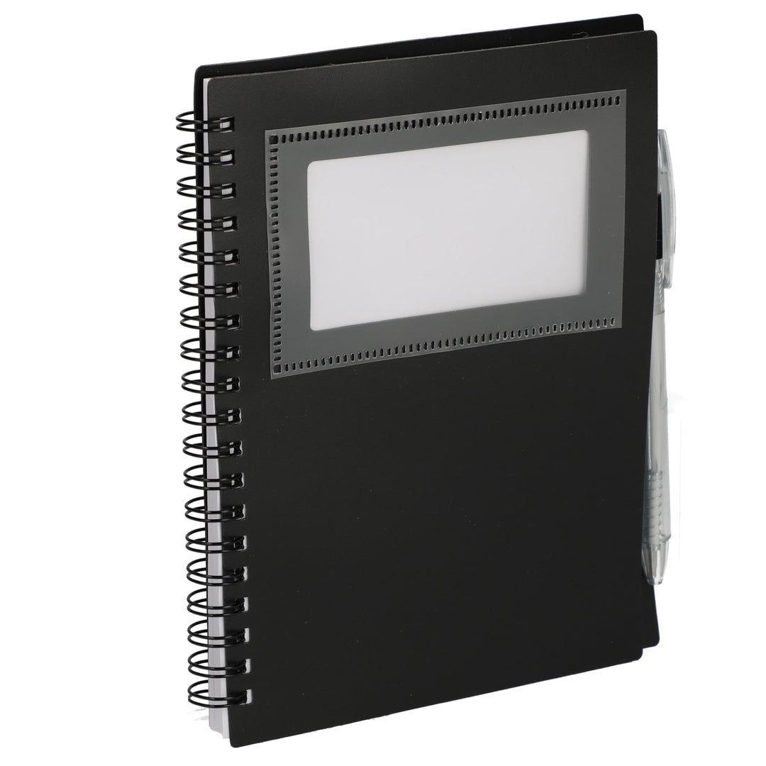 FSC® Recycled 5" x 7" Star Spiral Notebook with Pe