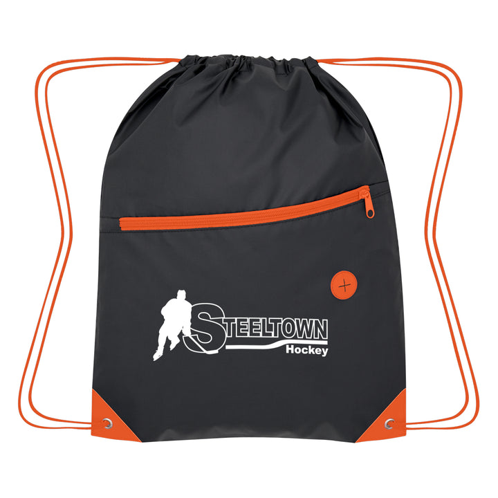 Color Pop Recycled Drawstring Bag