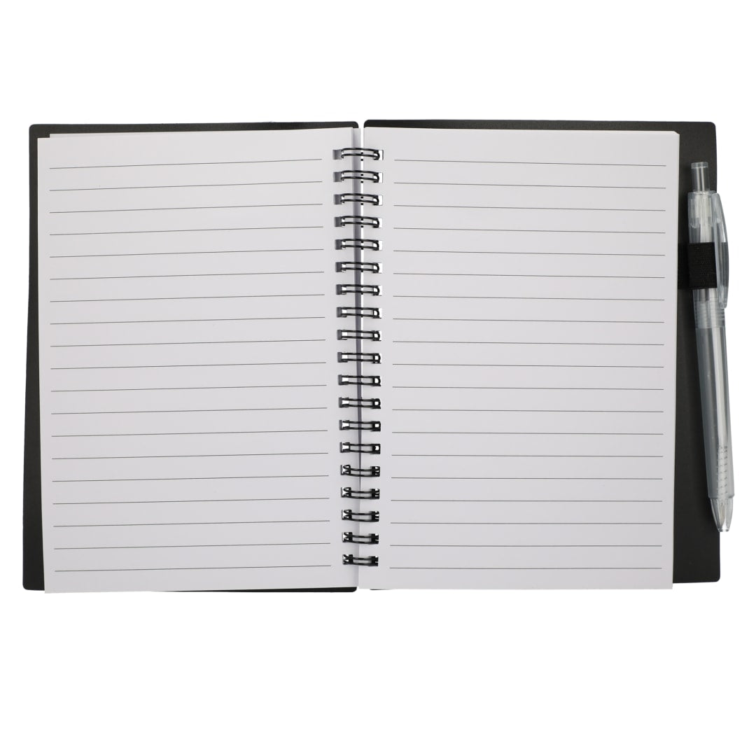 FSC® Recycled 5" x 7" Star Spiral Notebook with Pe
